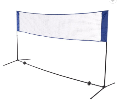 Adjustable Height portable volleyball beach soccer lawn tennis pickleball net set outdoor sport badminton nets pole post stand