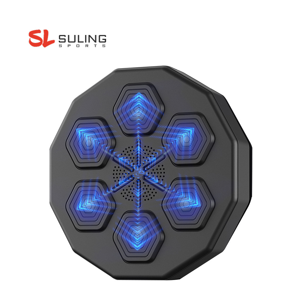 Home Boxing Target Trainer Dummy Fitness Target Pad Wall Mounted Led Light Smart Music Boxing Training Machine