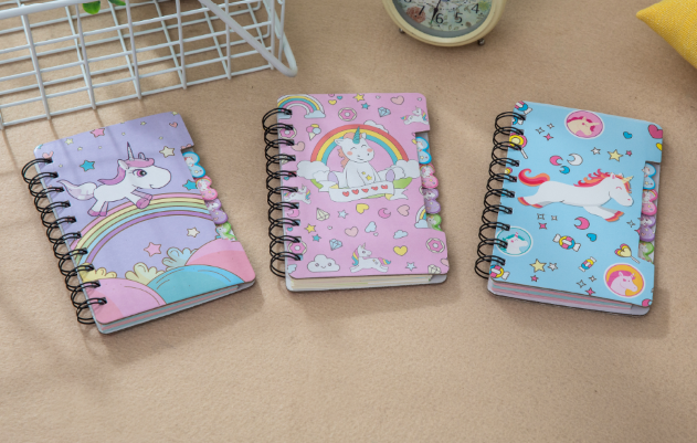 Girl Heart Notepad Unicorn Book Notebook 80k Small Fresh Coil Book