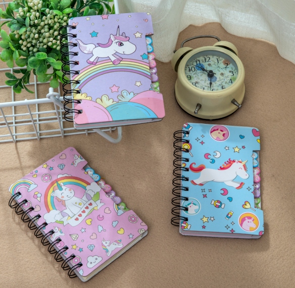 Girl Heart Notepad Unicorn Book Notebook 80k Small Fresh Coil Book