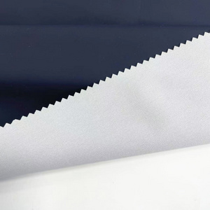 High quality waterproof PU transfer coating 75D interlock rubber fabric for raincoat pu synthetic leather fabric