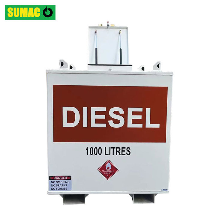 Sumac 1000l carbon steel double deck Self bunded fuel storage tank/oil storage tank