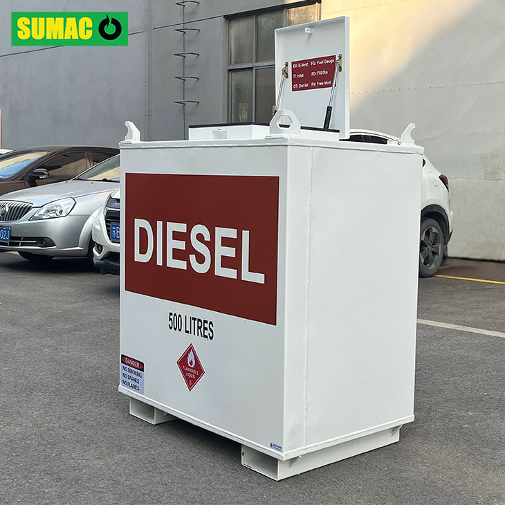 Sumac Customized double wall 500 liter self bunded diesel fuel transfer storage tank