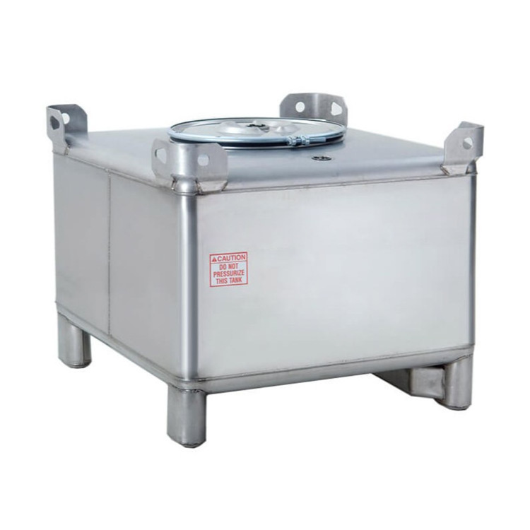 SUMAC 250 Gallon  304 Stainless Steel IBC Tote tank with Fusible Vent