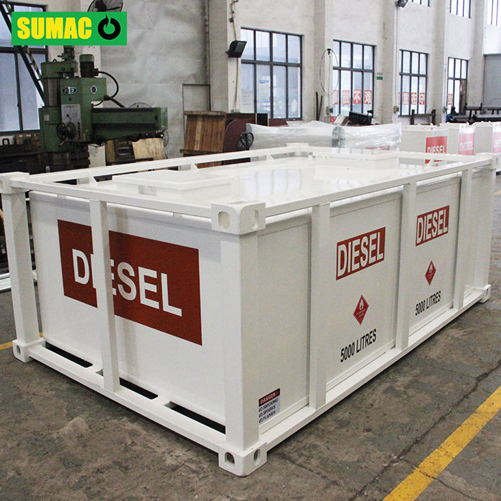 Hot sale customized carbon steel self bunded diesel fuel storage tank 5000 liter