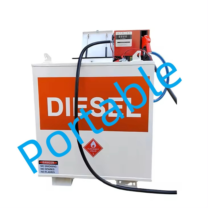 SUMAC Wholesale Mobile Self Bunded Lockable Cabinet Petrol Diesel Oil Storage Fuel Tank With Pump