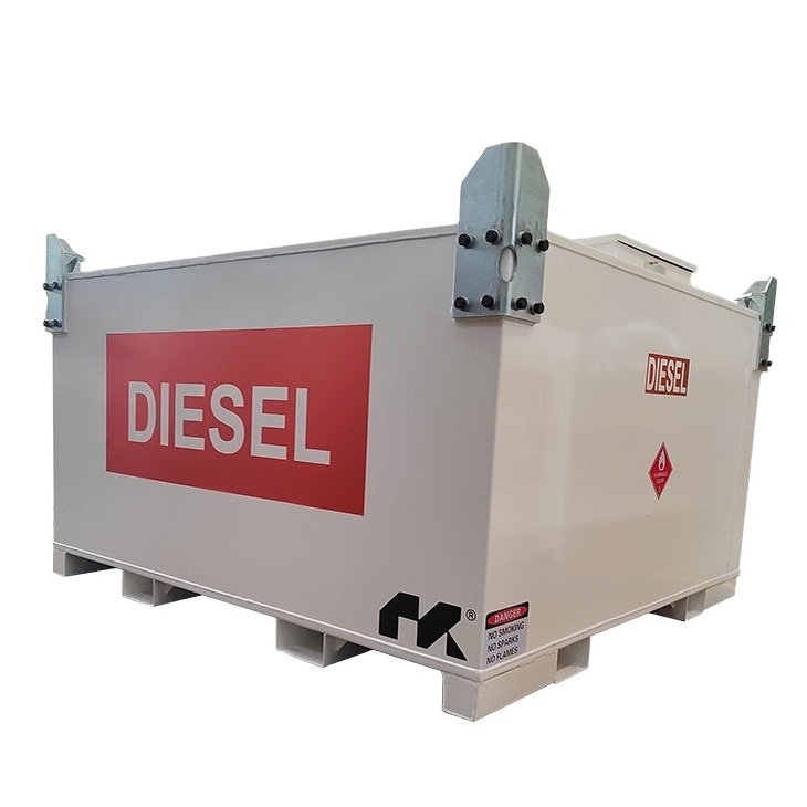 Carbon Steel Skid Mounted Double Walled Diesel Fuel Ibc Tank 3000L Petrol Gasoline Storage Tank