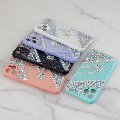 Ins Diamond cute Glitter Soft Phone Case For Iphone 13 14 12pro 12pro Max Women Phone Case