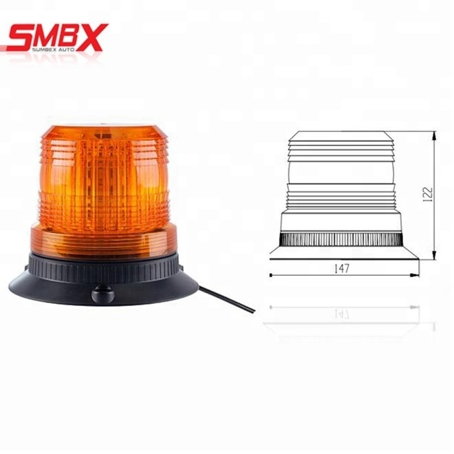 R65 tractor beacon  car strobe led revolving beacon light 110V emergency flash forklift light