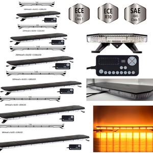 Hot sell SAE/R65 80CM LED warning led light bar strobe revolving led warning lightbar 24v led emergency light bar