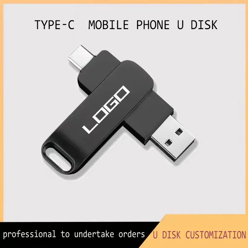 Otg Usb Flash Drives 2.0 Wholesale Promotional Custom 256G 128G 64G 32G 16G Type-C USB3.0 Usb Stick