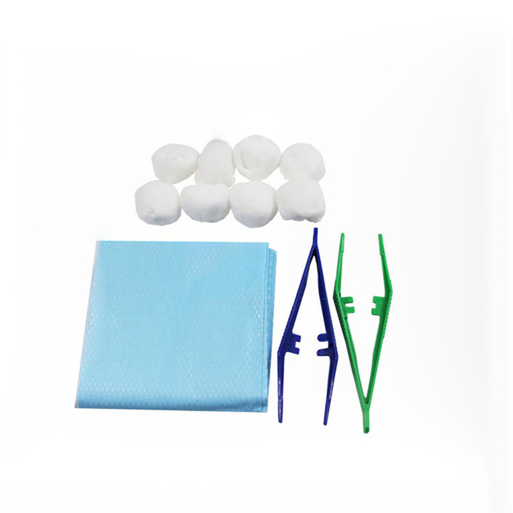 sterile dressing pack disposable dressing set wound dressing with cotton ball