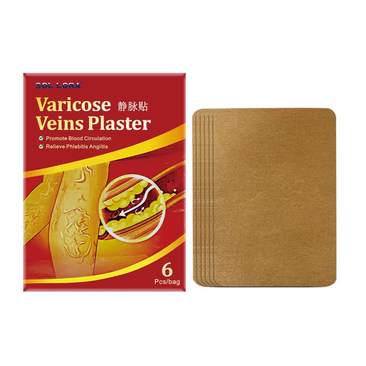 Vein plasters  Relieve Leg Repair Varicose Pain Earthworm Legs Bulging Vein Patch