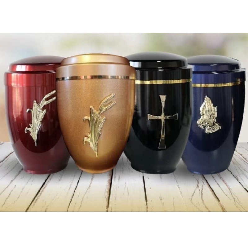 U002 Nice quality funeral metal cremation urn for human ashes