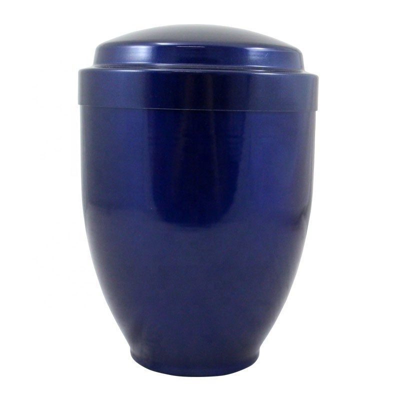 UD02 Funeral metal Urn for cremation ashes with cross