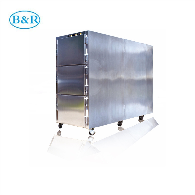 Mortuary Equipment 3 drawers corpse freezer mortuary refrigerator ME3003 Stainless Steel Morgue Refrigerator