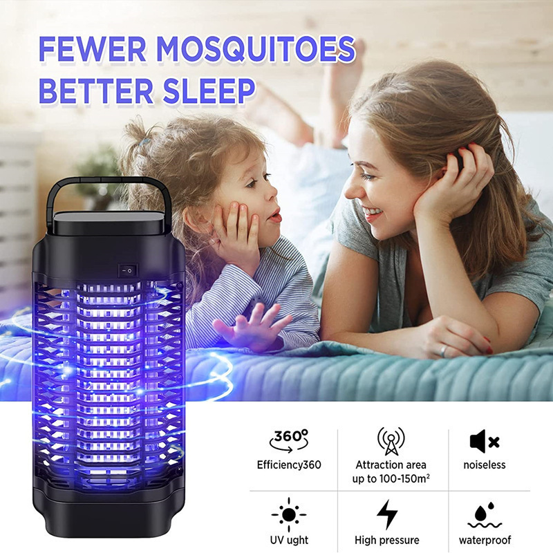 Amazon Plug-in Mosquito Killer with LED Lights Outdoor Indoor Electric Flytrap for Patio Use mosquito repellent lamp