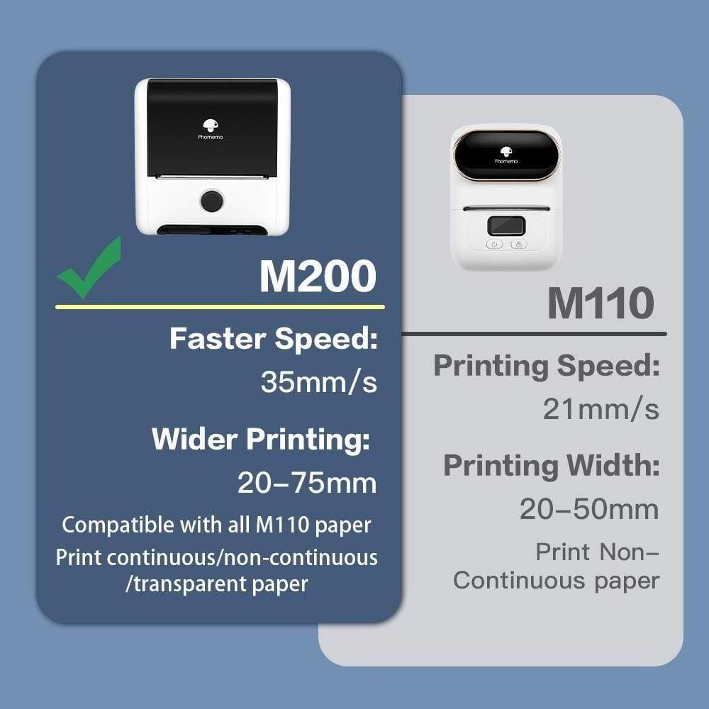 Phomemo QR code price small handheld M200 portable wireless thermal sticker printing label printer