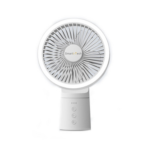 Smart Appliances Mini DeskTop Fan Cooling Fan with LED Light Type C Usb 90 Degree Adjustable Wholesale Mini Hand Fan