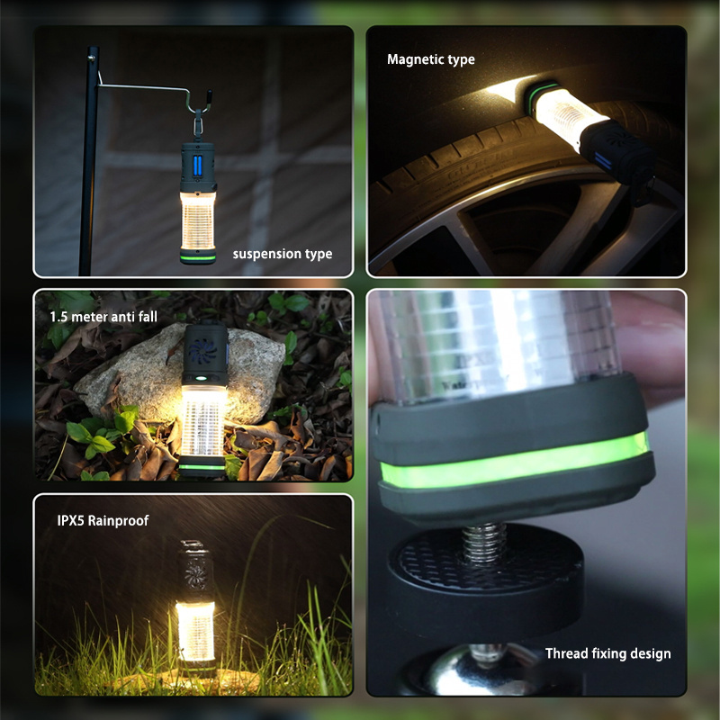 Outdoor portable mosquito repellent lamp camping lamp fishing anti-mosquito wireless mosquito killer