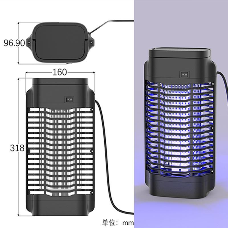 Amazon Plug-in Mosquito Killer with LED Lights Outdoor Indoor Electric Flytrap for Patio Use mosquito repellent lamp