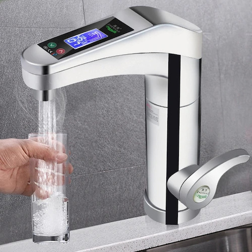 Instant Heating Digital Display Electric Heat Faucet Hot and Cold Water Dual Use Heater Faucet