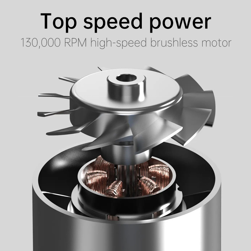 X5 Hurricane-Man Mini Turbo Jet Fan Turbo violent fan 130000RPM 45m/s Blower TYPE-C interface fast charging