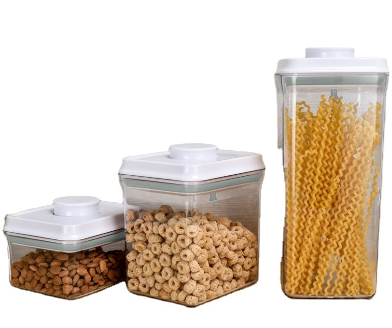 BPA Free Kitchen Pantry Dry Food Airtight Container Set With Lid. Indoor Food Storage Containers Set With Lock