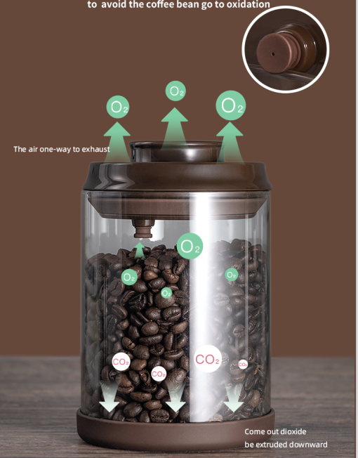 Factory Airtight High Borosilicate Glass Coffee Sugar Bottle Container With Lid. Clear Coffee Beans Storage Bottle Dispenser