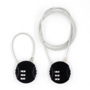 Roundness Steel chain Bicycle lock Digital Combination Wire  Security Password Padlock