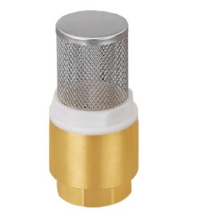 SU-H132 DN15 DN20 DN25 DN32 DN40 DN50 vertical one way water brass check valve with filter