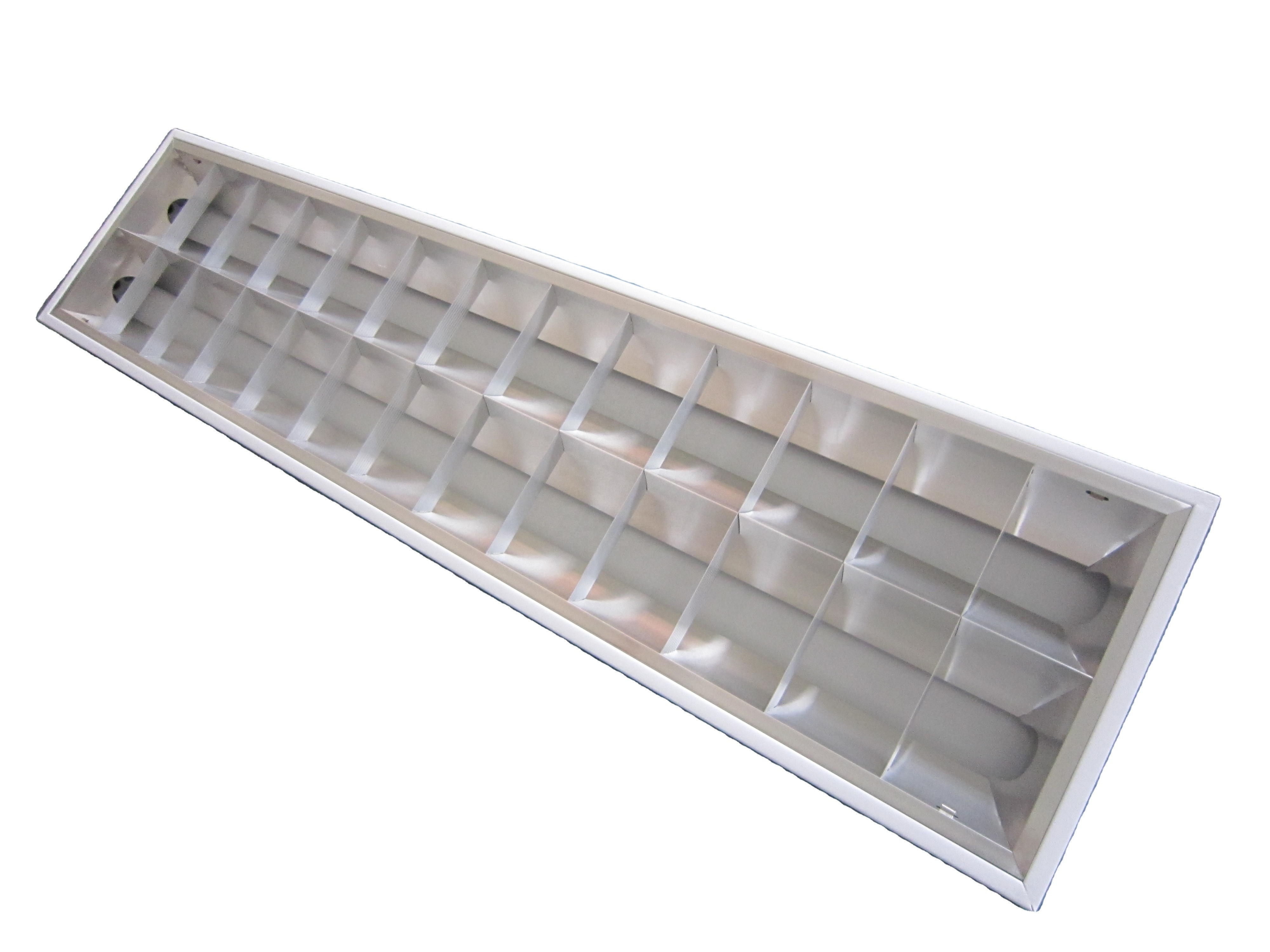 30*120cm t8 troffer light fixture 85~265V aluminum slim grille lamp office ceiling light 18w 36w T-louver grille light fixture