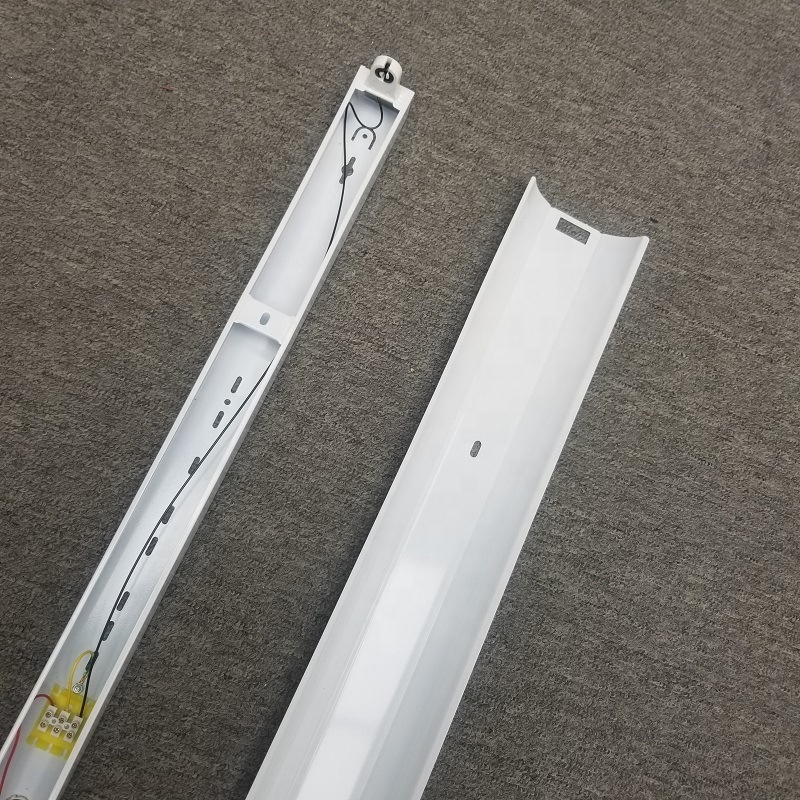 T5 T8 led tube G13 holders white painted 4ft 5ft 6ft ceiling tube batten light  9w 18w 24w LED tube fixture with white wings