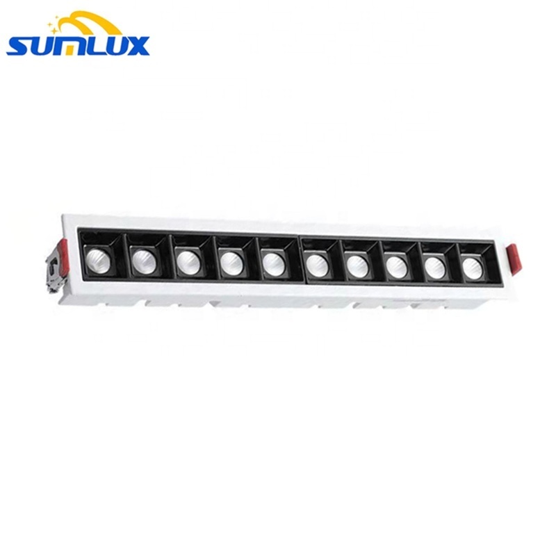 OEM service linear corner light 10W 20W 30W led ceiling office light 3000k 4000k living room recessed smd led spotlight