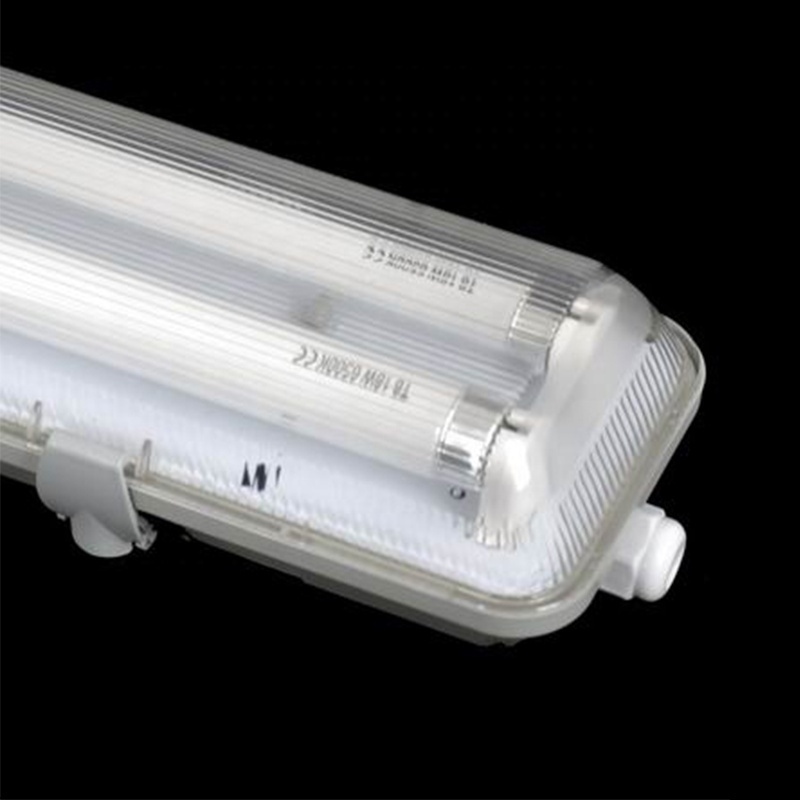 G13 double tubes 2x18w led waterproof light fixture ABS housing PC cover 2ft 4ft 5ft led tube light vapor tight fixture