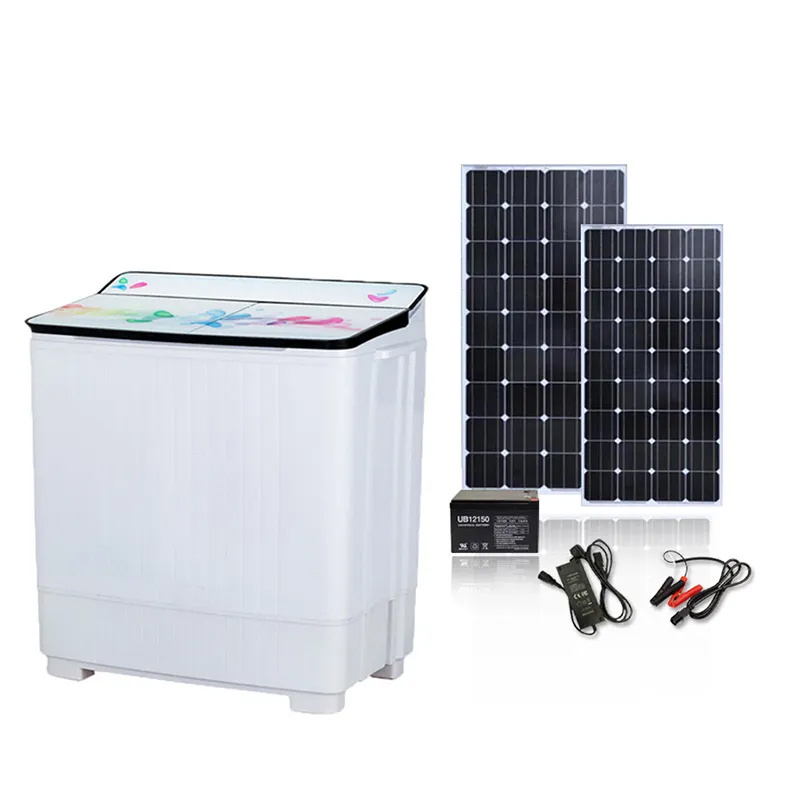 80W Solar Washing Machine Large Capacity Semi-Automatic Household Washing Machine