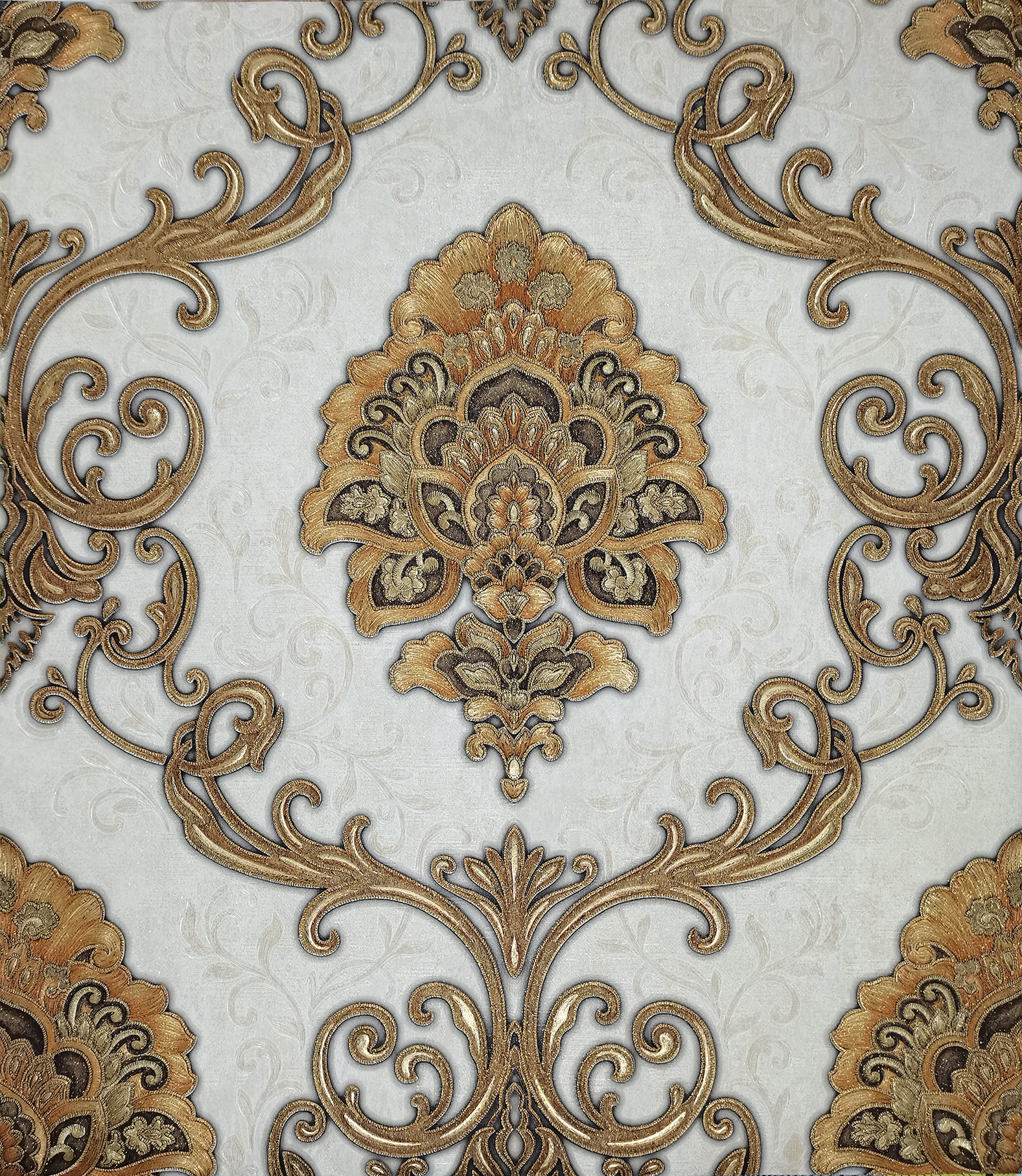 deep embossed wallpaper   Luxury  royal wallpaper  classic  floral wallpaper