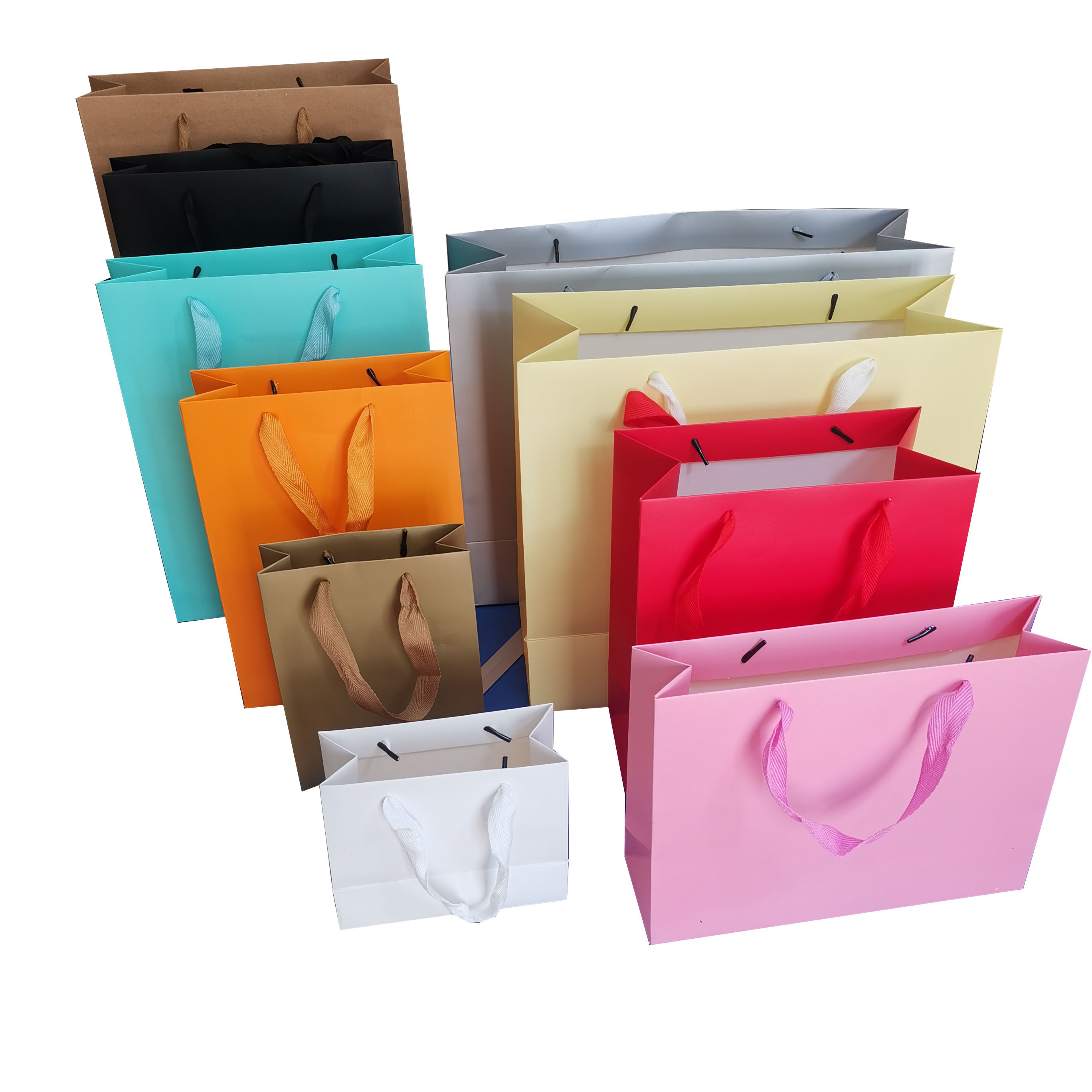 Eco Luxury Black Shoes Clothes packaging Paper bags Printed Custom Logo Clothing Shopping Gift Jewelry Wine Paper bag