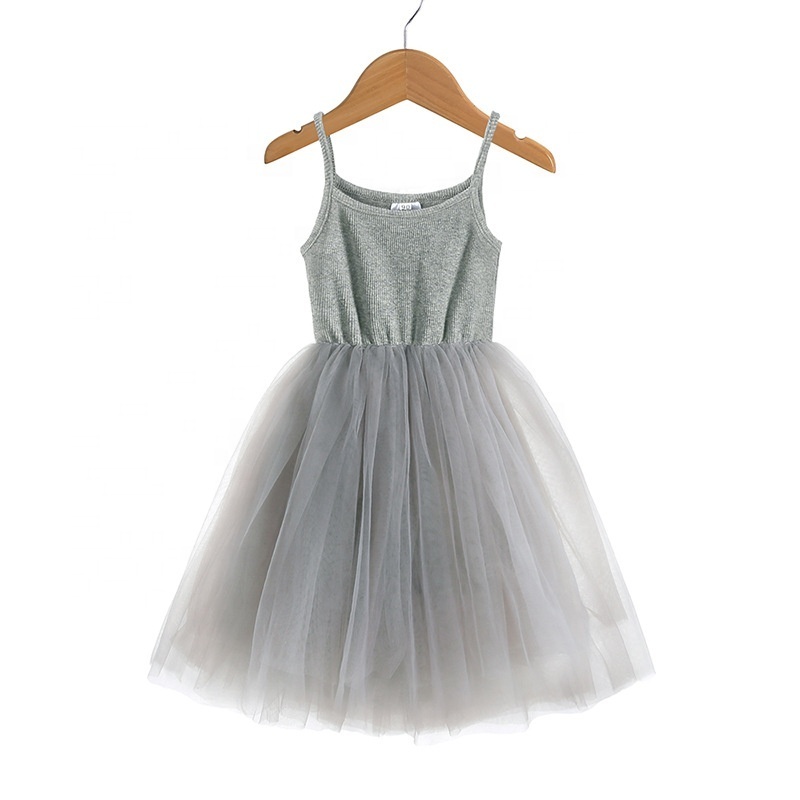 Hot Selling baby clothes girls tutu dress sleeveless infant toddler bubble 5 layers tulle girls' dresses