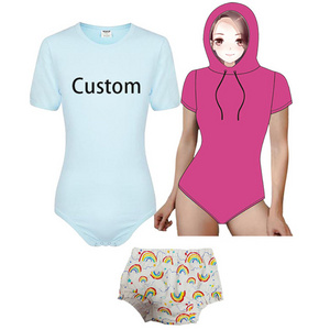 Custom Adult Baby Onesie Printing Adult Romper  Baby Boy Diaper  Bloomer DDLG DDLB Adult Baby Onesie