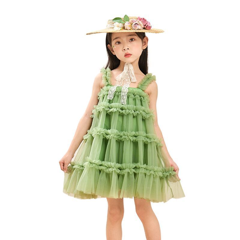 Hot sale Cute baby girl party dress kids tulle tutu princess dress children's clothes