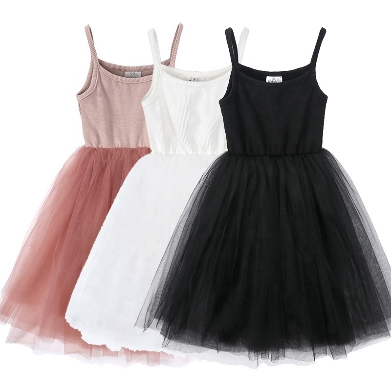 Hot Selling baby clothes girls tutu dress sleeveless infant toddler bubble 5 layers tulle girls' dresses