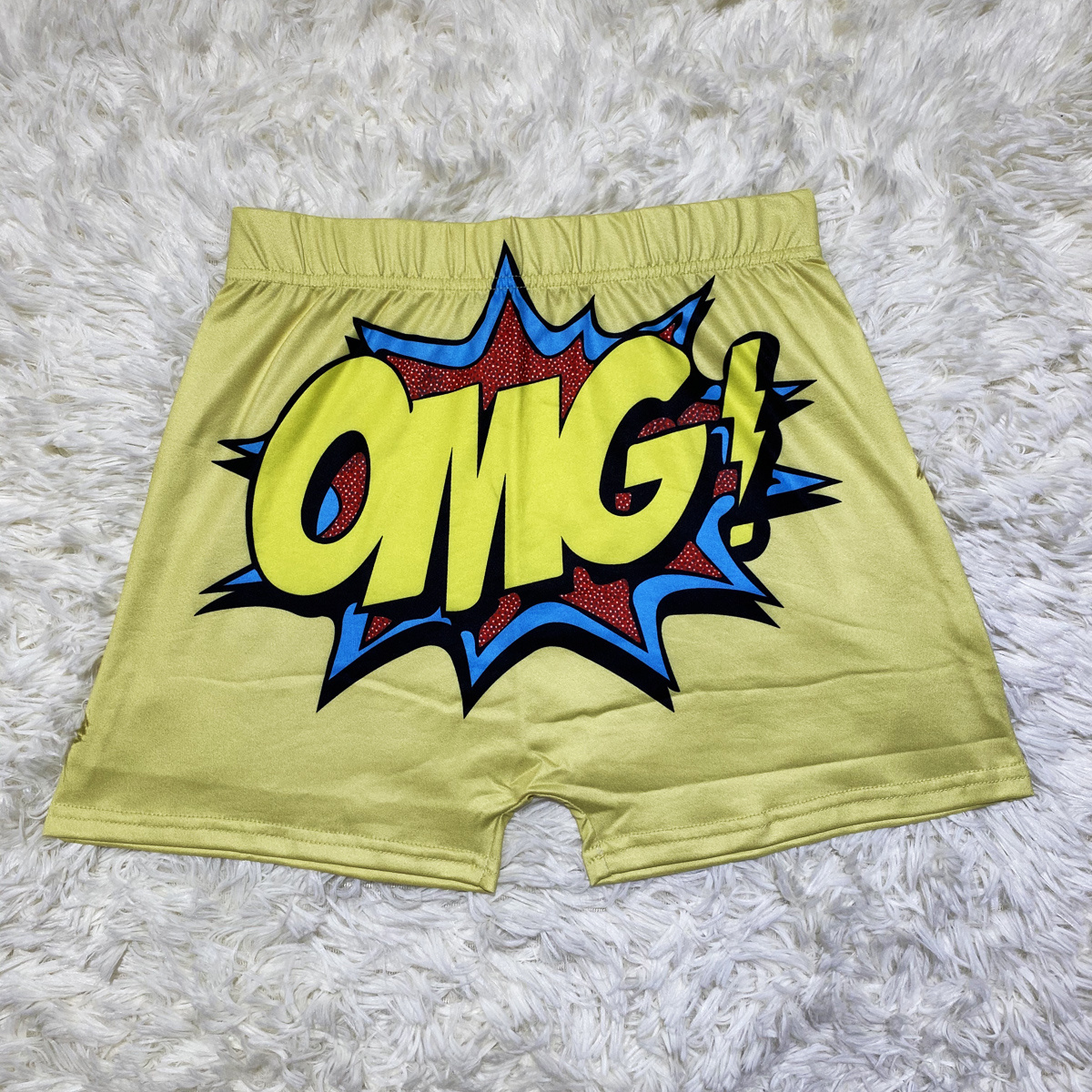 wholesale women high waisted biker workout boxers snack netflix and chill booty shorts