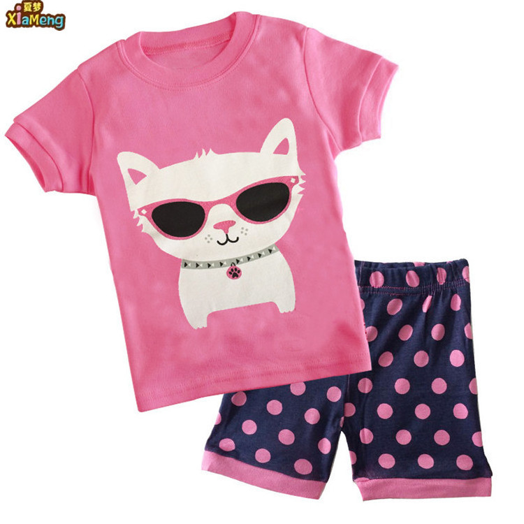 2021 short sleeve pajamas kids cartoon characters fall and winter pajamas sets pajama terno for kids