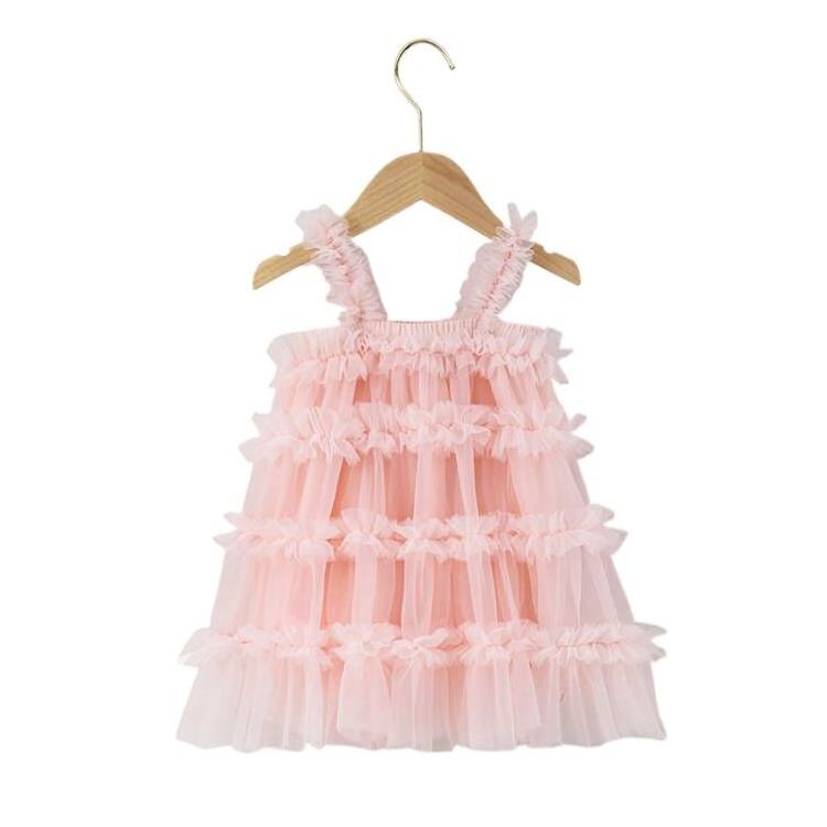 Hot sale Cute baby girl party dress kids tulle tutu princess dress children's clothes