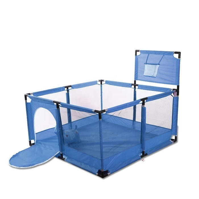 Good portable big size square folding baby playard, plastic baby playpen with high quality.