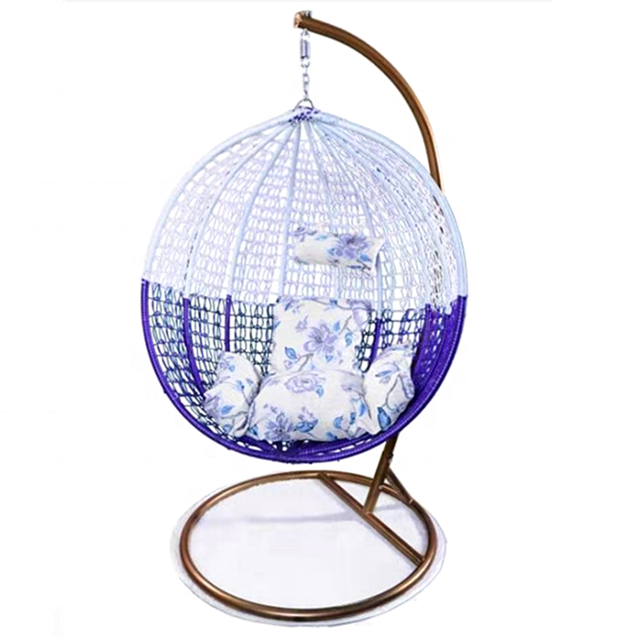 Hot sales Egg Nest Shaped Wicker Rattan Swing Chair Hanging Hammock furniture, egg hammock chair