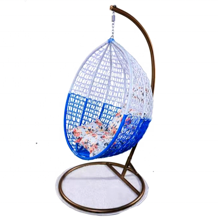 white bali oval indoor outdoor cheap wicker hanging swing rattan egg chair with stand