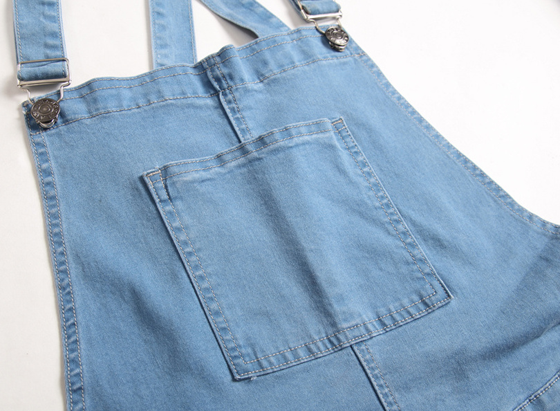 Wholesale Stock Sky Blue Boyfriend Ripped One Piece Overalls Men Denim Pant Jumpsuit Biker Cargo Jeans For Men