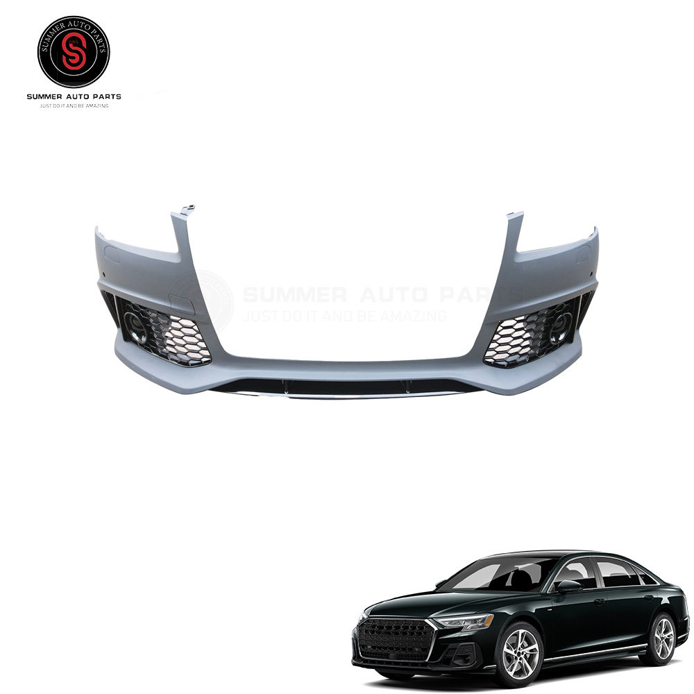 Audi RS8 Front Bumper with Grill and Body Kit for A8 S8 W12 Car, 2011-2017 without grille